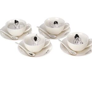 White Undressed Teacups | Pols Potten